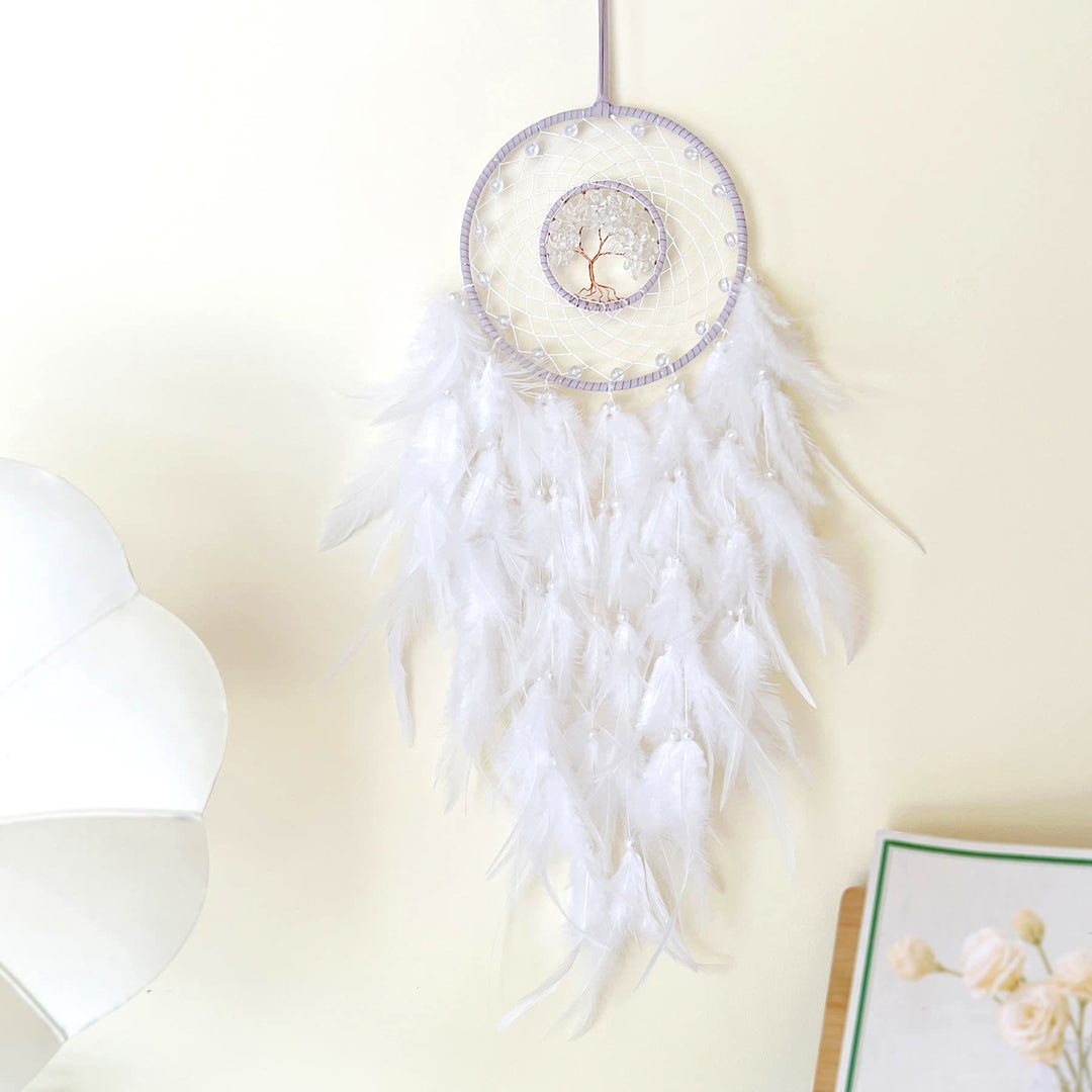 Olivenorma Albero della vita Sodalite blu Ghiaia Dream Catcher