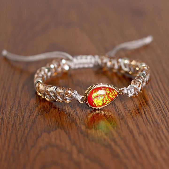 Bracciale intrecciato con pietre preziose Olivenorma 