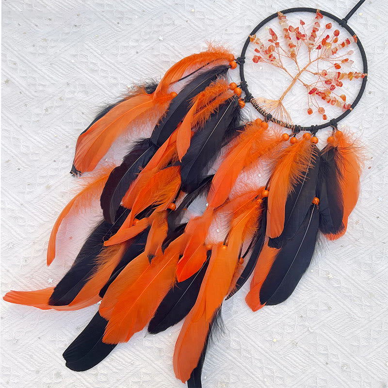 Olivenorma Agata gialla Albero della vita Dream Catcher 
