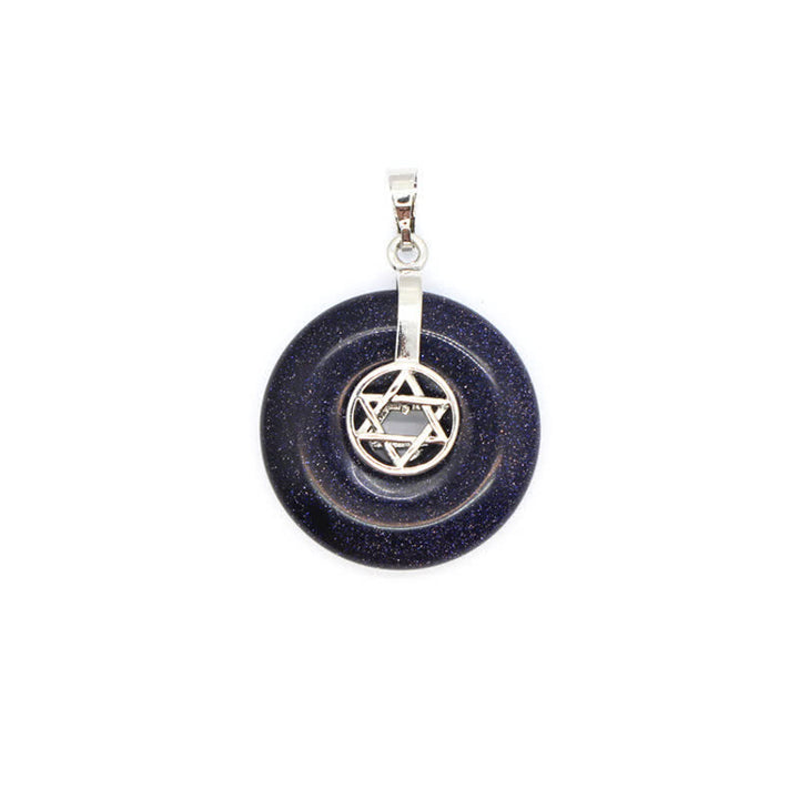 Collana con fibbia della pace in cristallo naturale Olivenorma e albero della vita