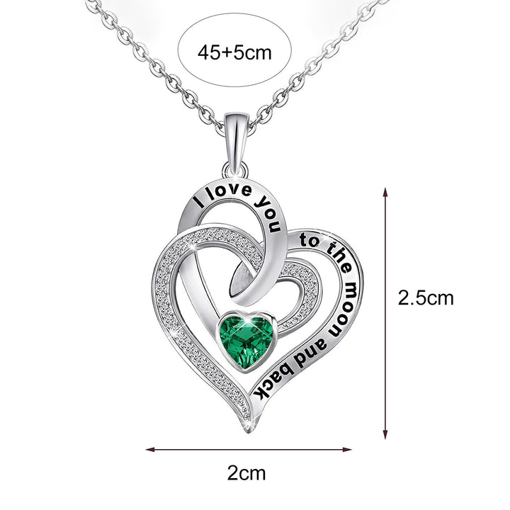 Collana con pietra portafortuna Olivenorma Hearts and Hearts