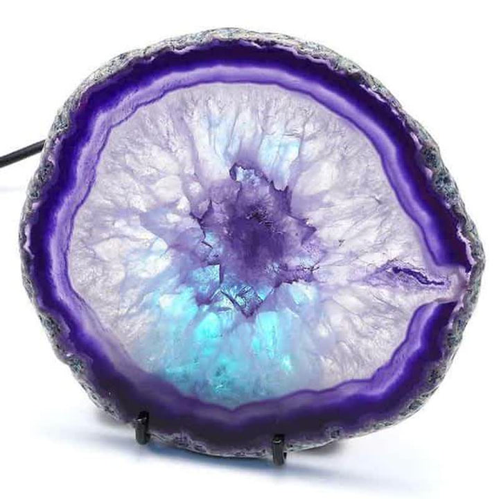 Olivenorma Agata Naturale Luce Notturna Atmosfera Decorazione Pietra Preziosa