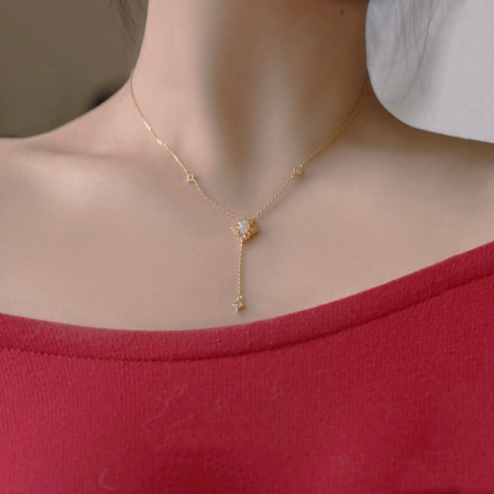 Collana Olivenorma Vintage Petali Opale in oro 14k