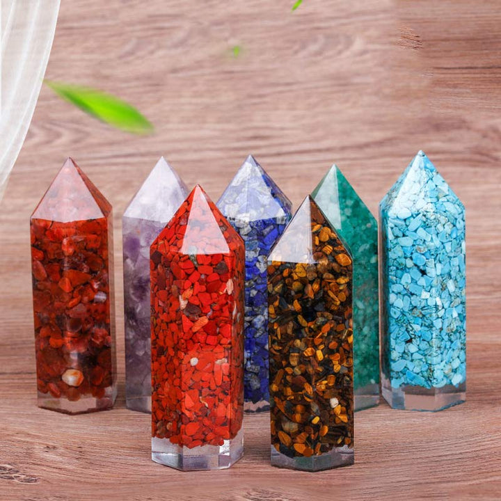 Decorazione di protezione dei chakra in cristallo naturale