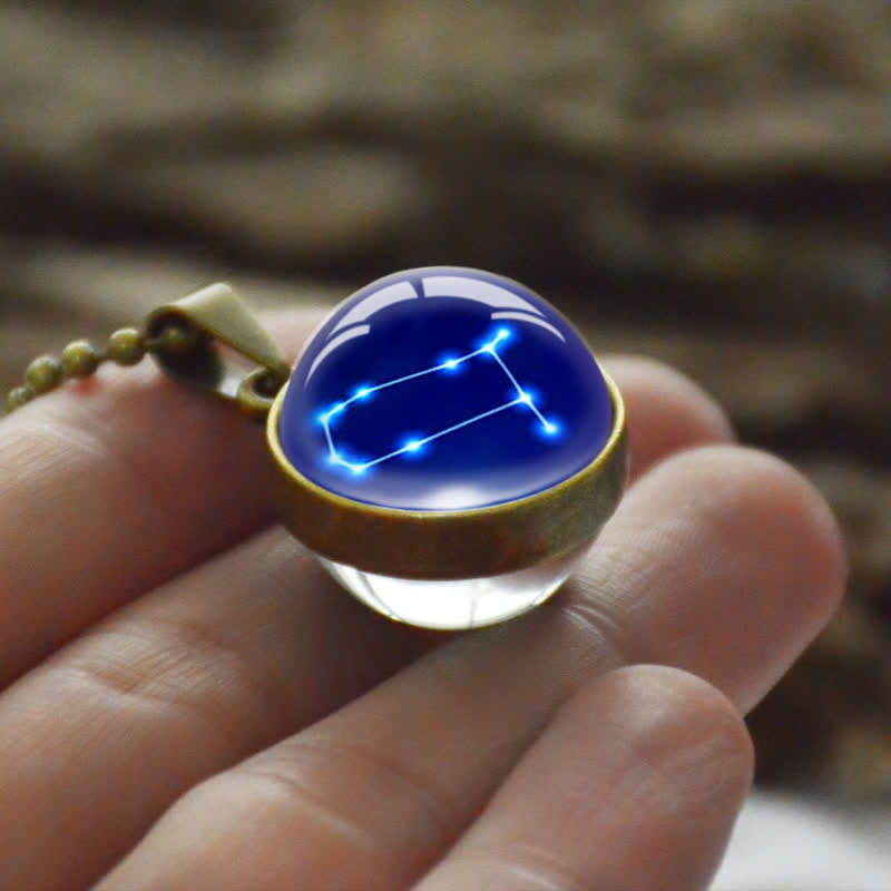 Collana in vetro stellato con stella zodiacale Olivenorma