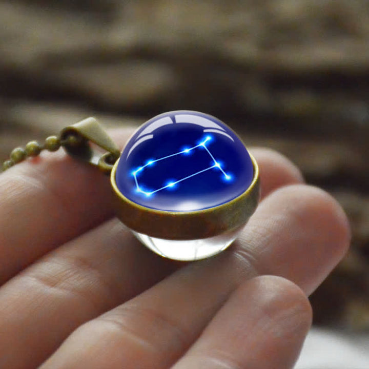 Collana in vetro stellato con stella zodiacale Olivenorma