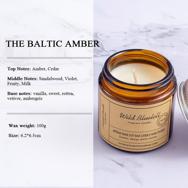 Candela profumata senza fumo Olivenorma in tazze di vetro per la casa