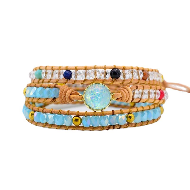 Bracciale in pietra opale curativa naturale