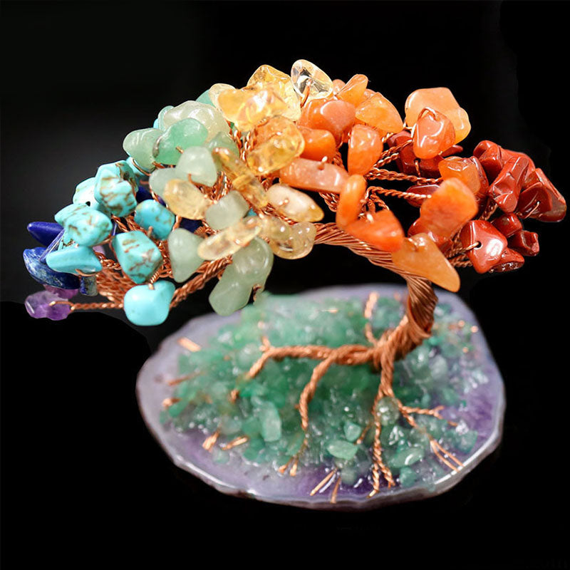 Decorazione dell'albero della vita dell'orgone dei chakra Olivenorma
