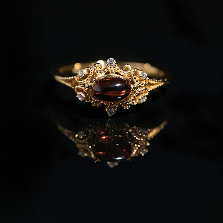 Anello Olivenorma Night Rose-Granato Naturale