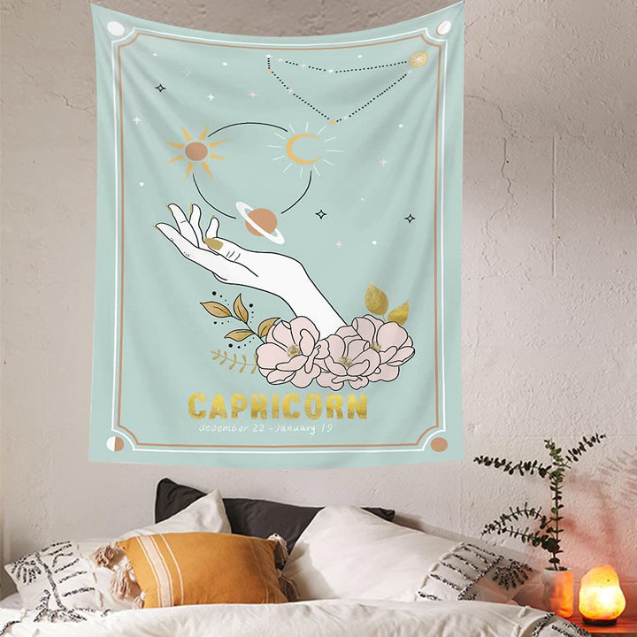 Olivenorma Mano Magica Tarocchi Zodiaco Arazzo 