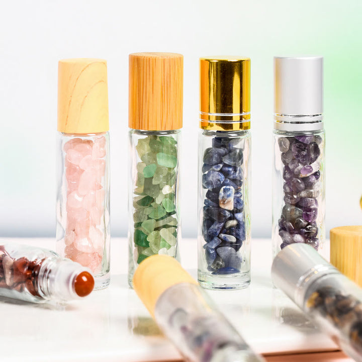 Olivenorma Crystal Roll-On Bottiglia di olio essenziale Decorazione con pietre preziose