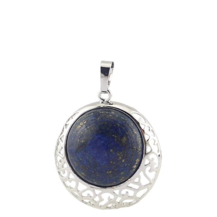 Collana regolabile in pietra autentica di cristallo rotondo Olivenorma