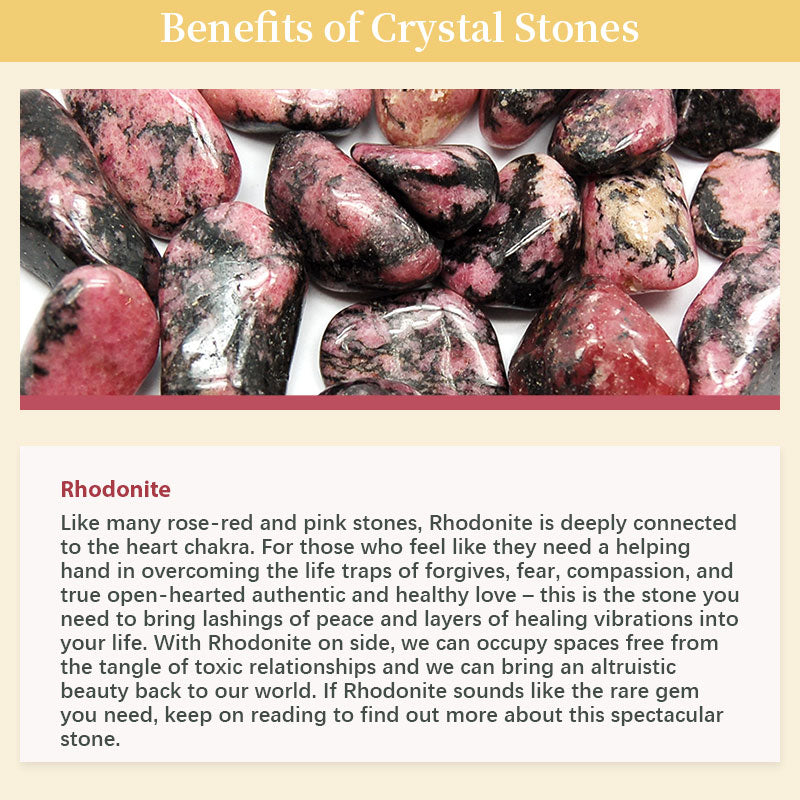 Uovo di cristallo di amor proprio di rodonite pasquale