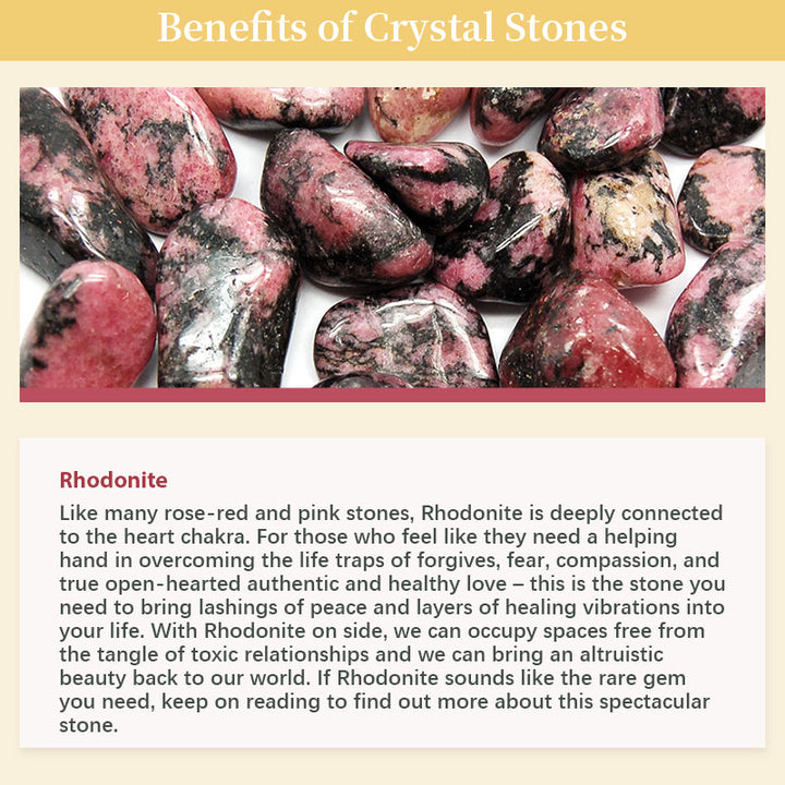 Uovo di cristallo di amor proprio di rodonite pasquale