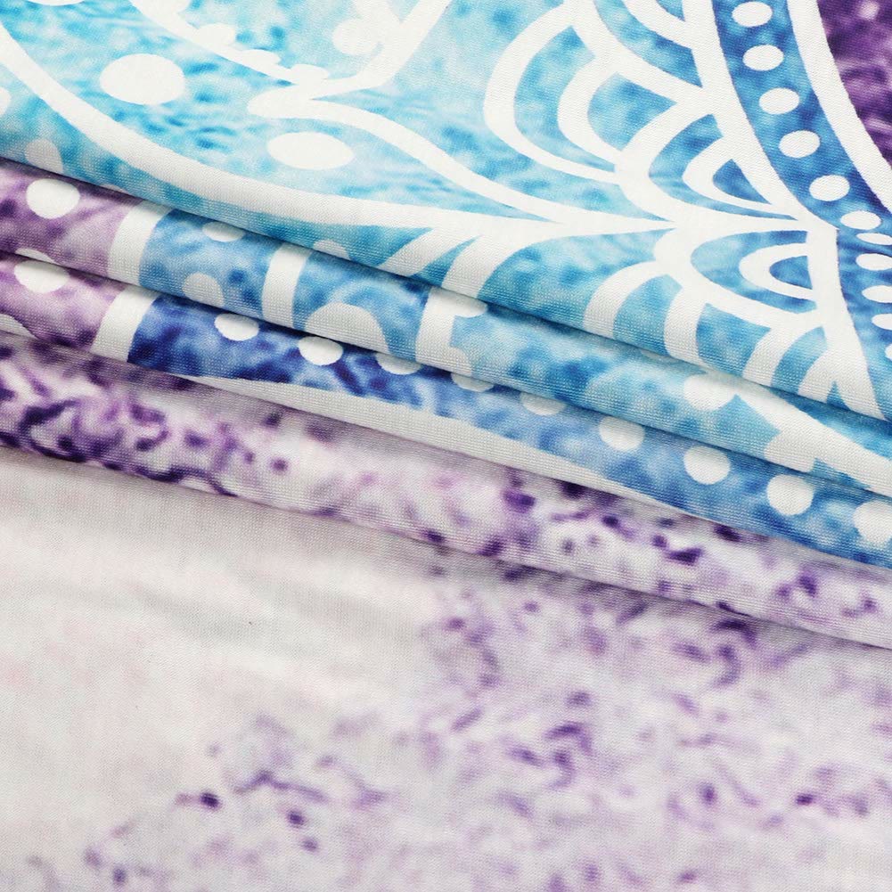 Olivenorma Mandala Viola Blu Parete Appesa Decorazione Arazzo