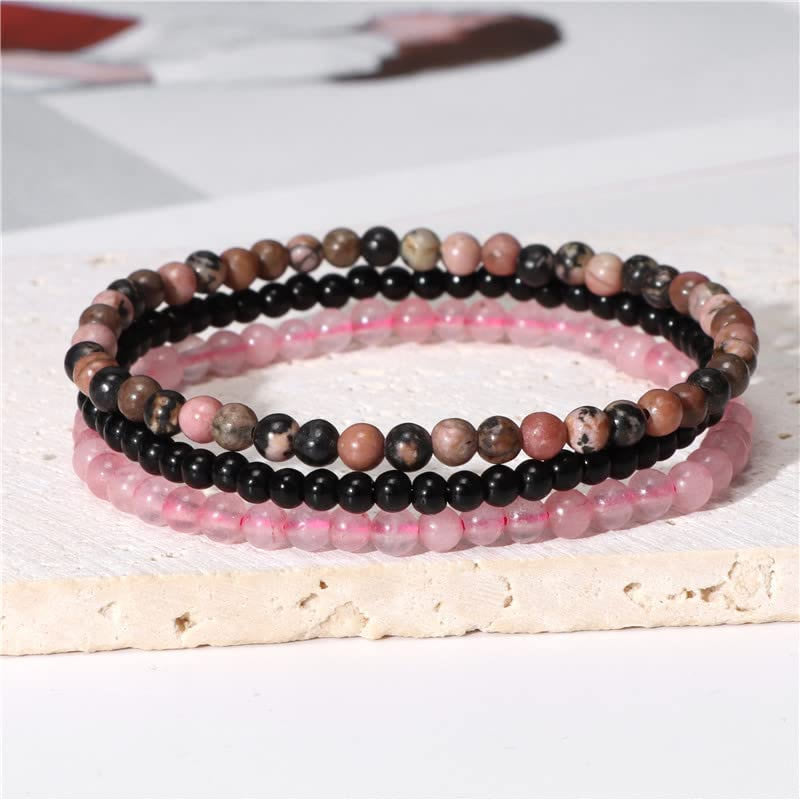 Olivenorma Protezione dalle Energie Negative Bracciale Rodonite