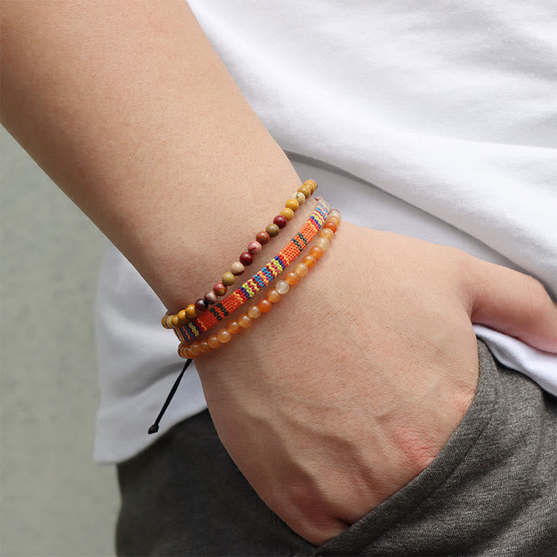 Olivenorma Bohemia Africa Bracciale in cristallo turchese