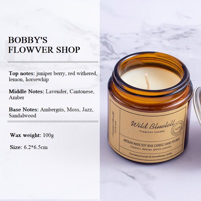 Candela profumata senza fumo Olivenorma in tazze di vetro per la casa