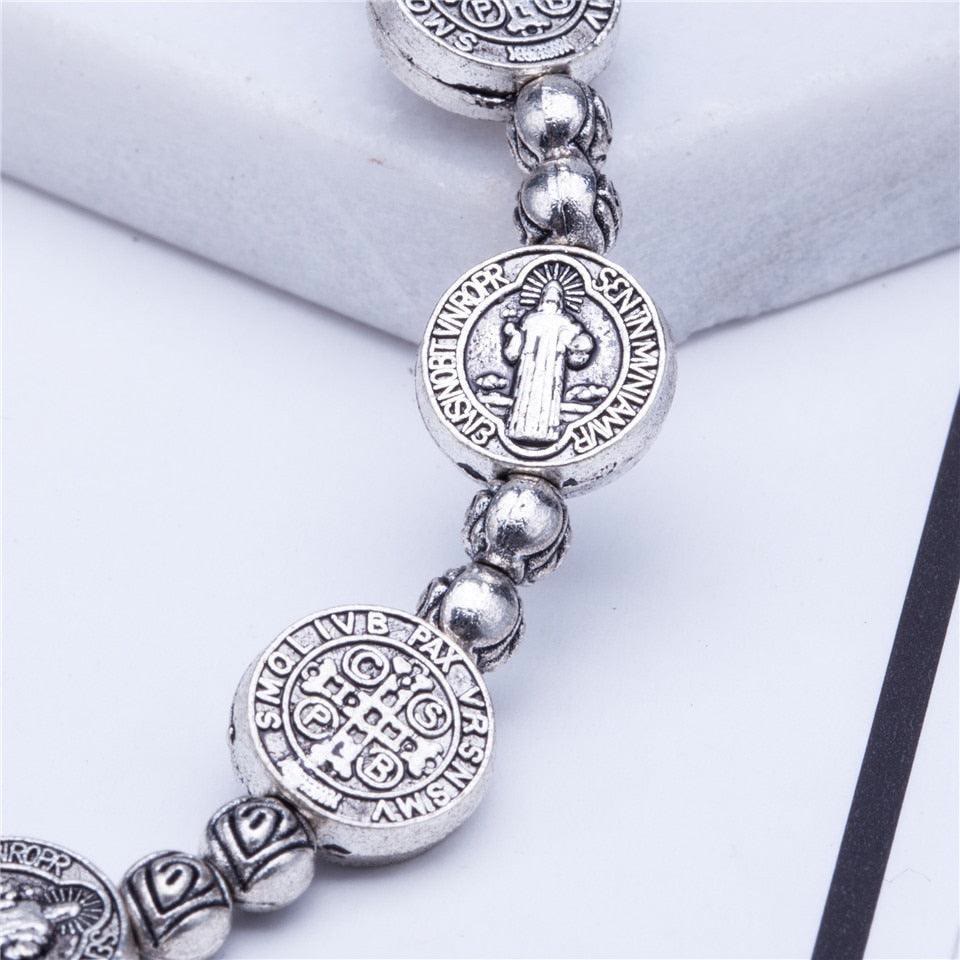 Olivenorma Braccialetto Croce Cristianesimo Gesù Argento Dorato