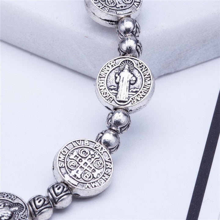 Olivenorma Braccialetto Croce Cristianesimo Gesù Argento Dorato