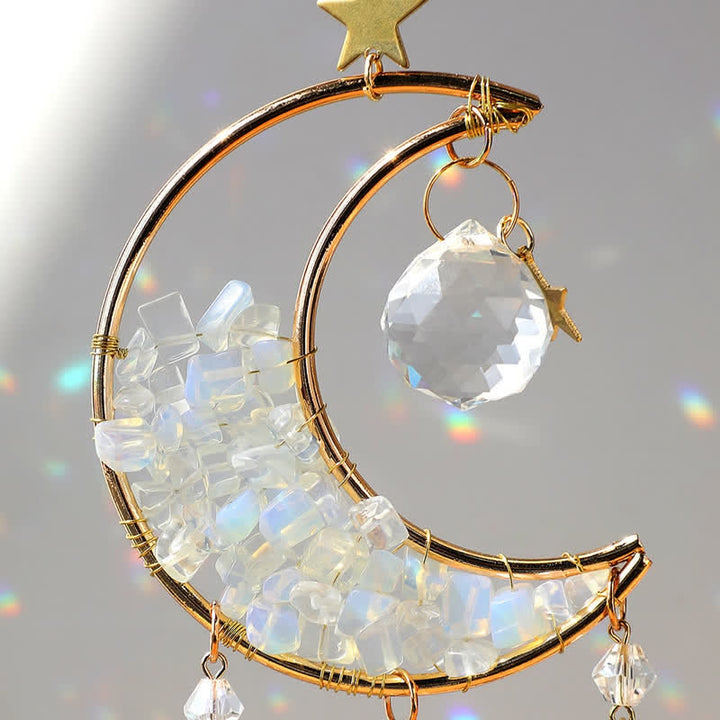 Olivenorma Moon Crystal Clessidra Campanello acchiappasole