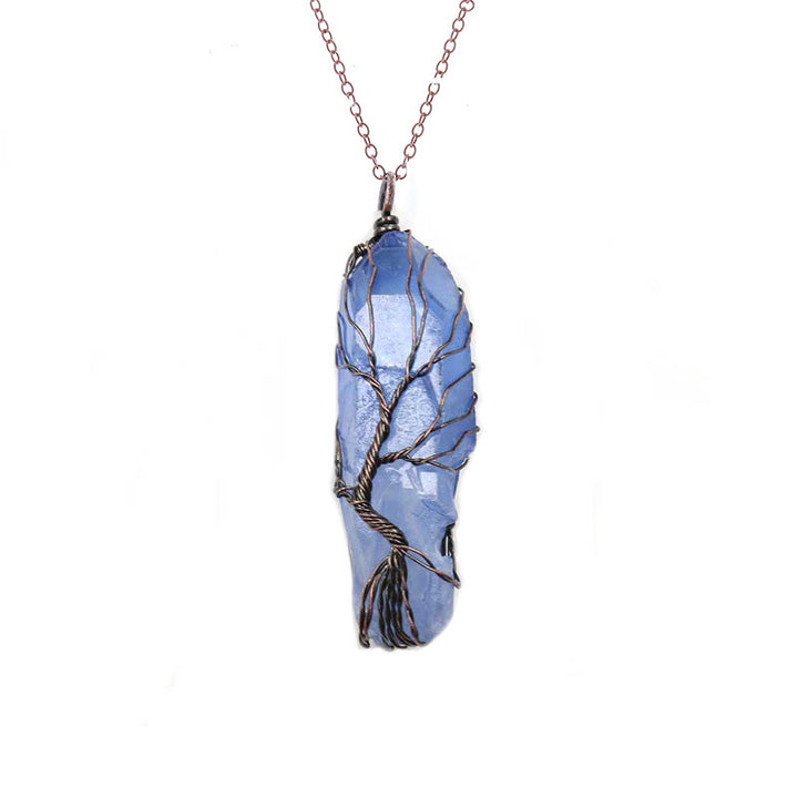 Olivenorma"Life Energy" - Collana di cristallo dell'albero della vita