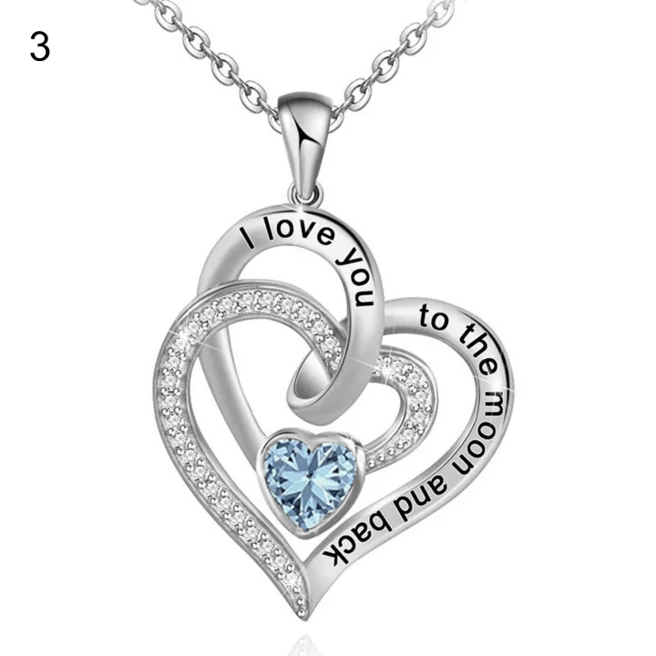 Collana con carta regalo Olivenorma Hearts and Hearts Birthstone - image 5