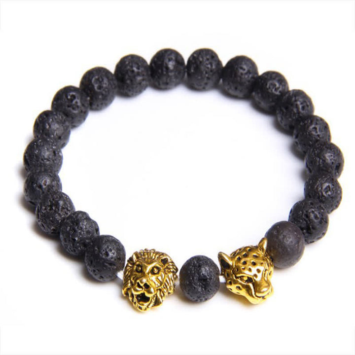 Braccialetto Olivenorma Tiger Eye Lion Panther Beads