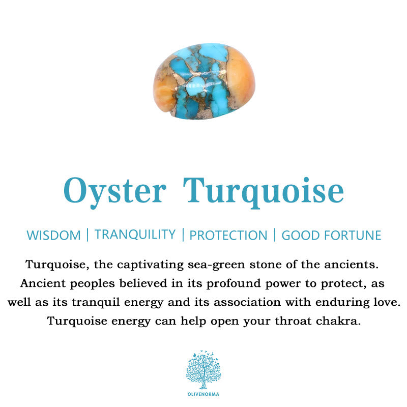 Cinturino elastico per Apple Watch Olivenorma Oyster Turquoise Beaded Cord