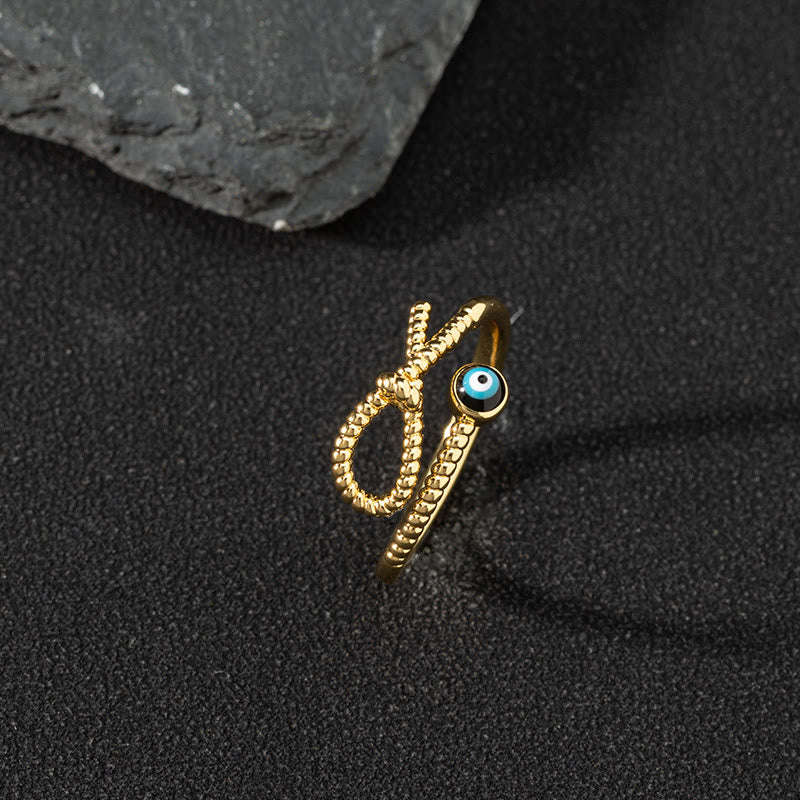 Olivenorma Anello Zircone Bianco Anello Regolabile Malocchio