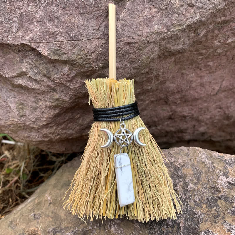 Olivenorma Mini Magic Broom Luna Stella Cristallo Ornamento