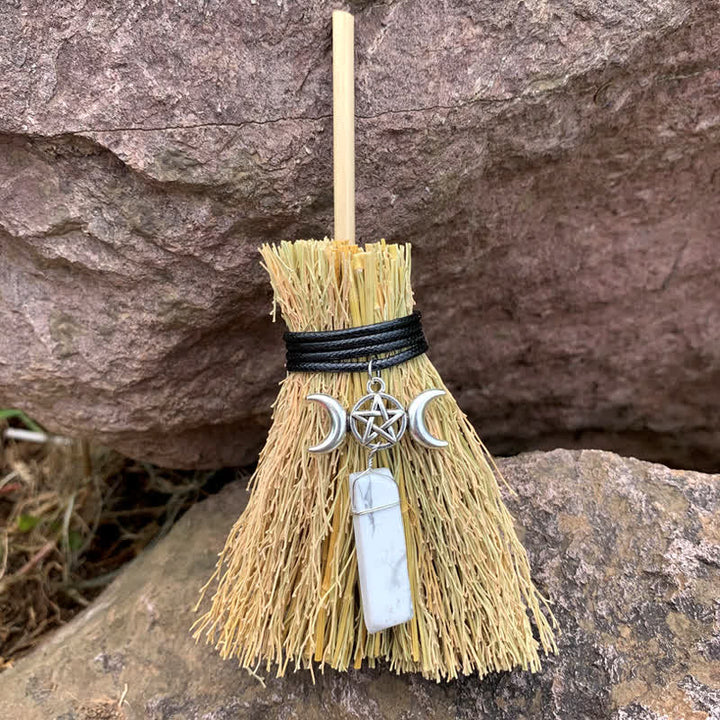 Olivenorma Mini Magic Broom Luna Stella Cristallo Ornamento