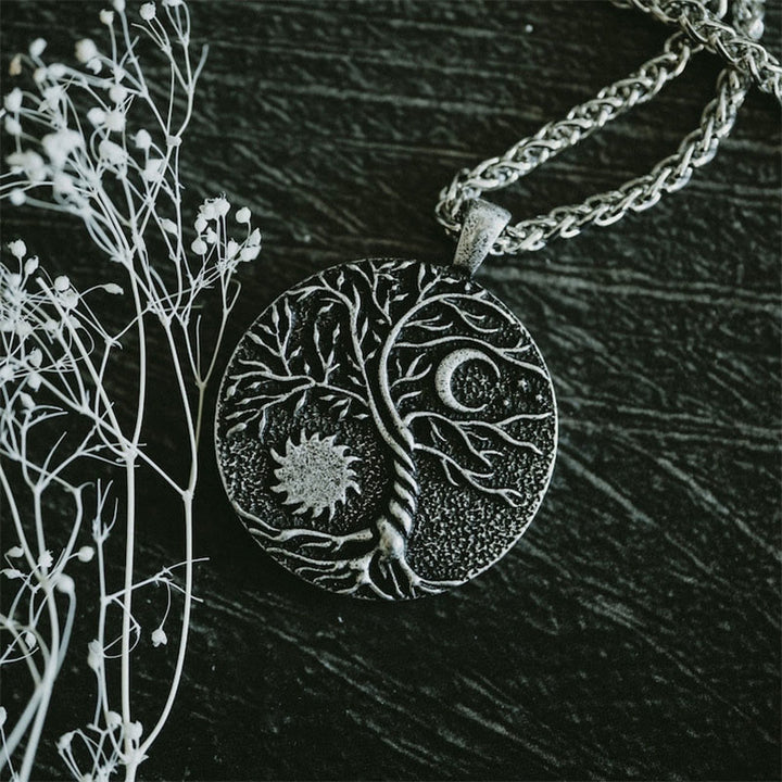 Olivenorma "Cavalcando con le stelle" - Collana Albero della vita con sole e luna 