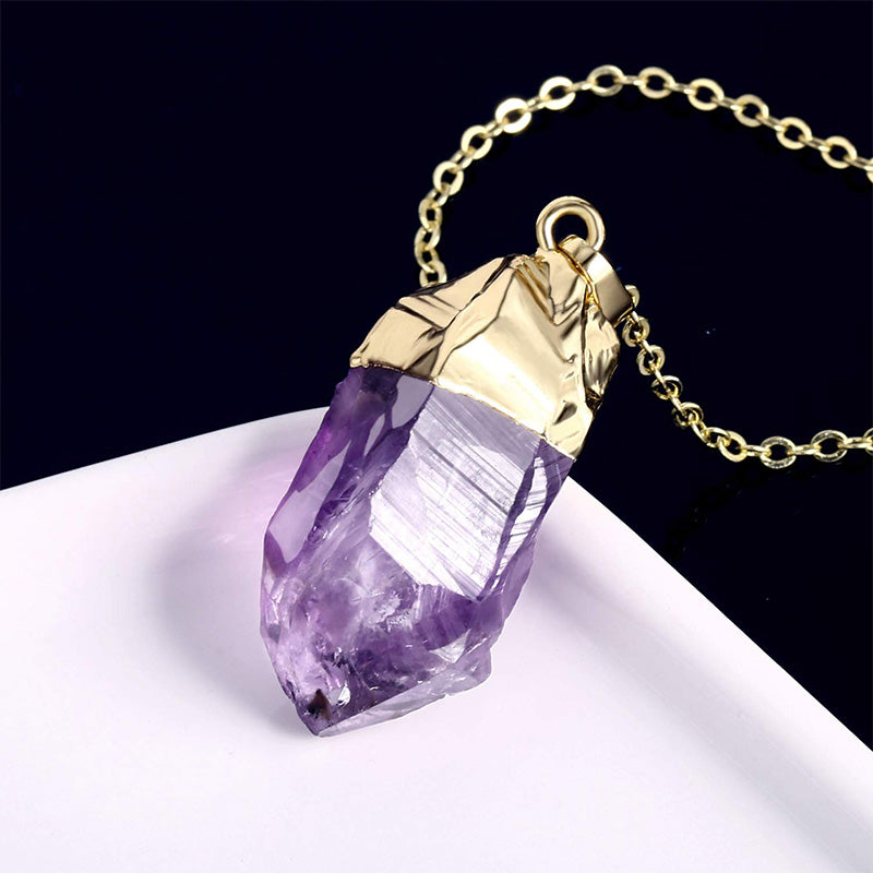 Collana di cristallo curativo di ametista Olivenorma