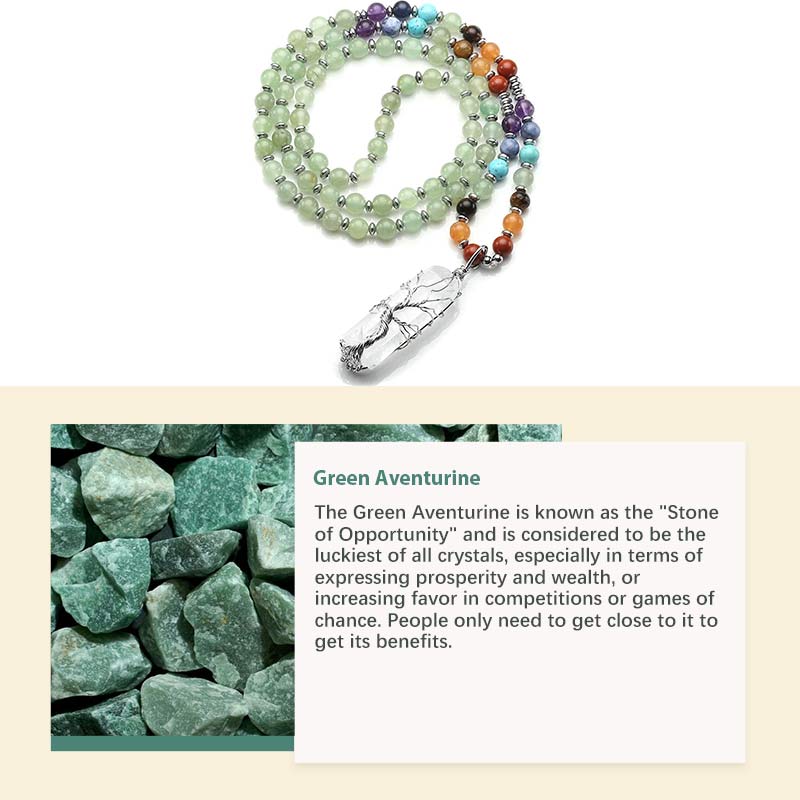 Mala di cristallo naturale per chakra