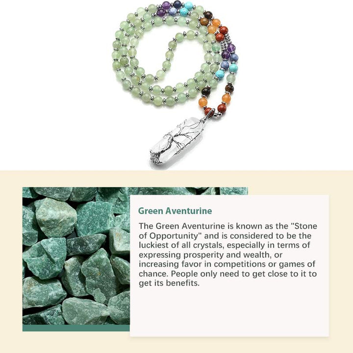 Mala di cristallo naturale per chakra