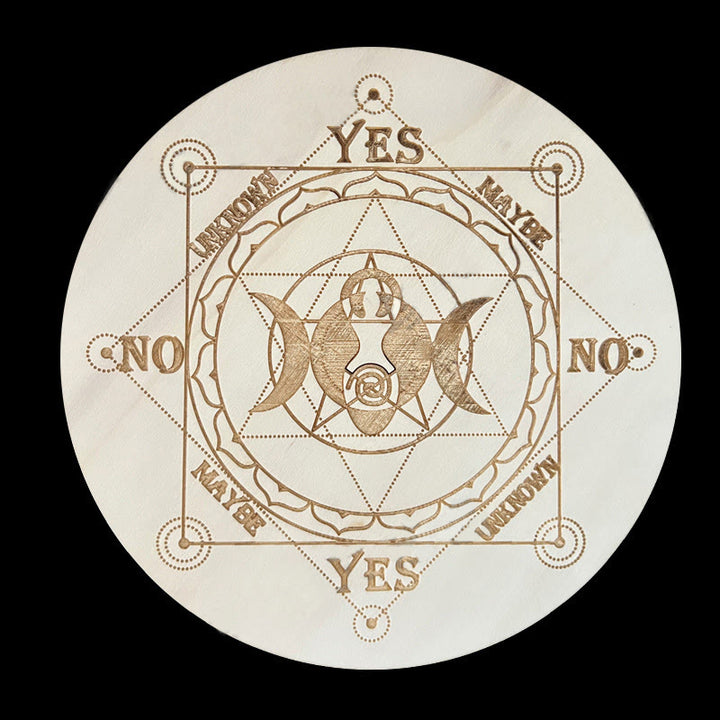 Olivenorma Il gioco del pendolo divinatorio in legno Carta dei tarocchi 
