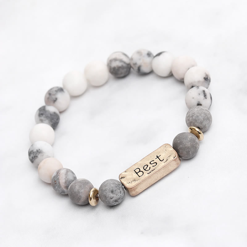 Bracciale con la migliore incisione in pietra preziosa naturale Olivenorma