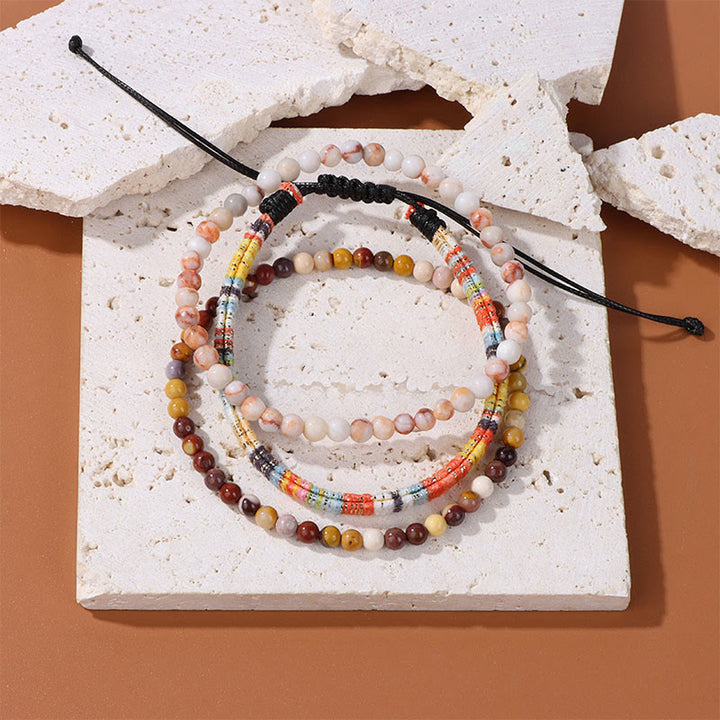 Olivenorma Bohemia Africa Bracciale in cristallo turchese