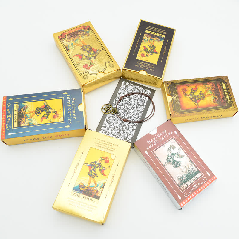 Olivenorma Carta dei Tarocchi in Lamina d'Oro Delicata