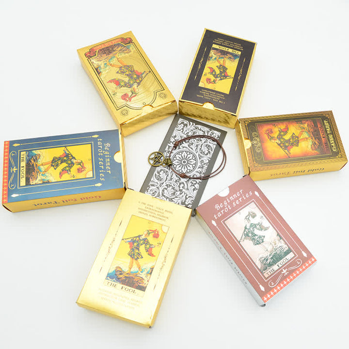 Olivenorma Carta dei Tarocchi in Lamina d'Oro Delicata