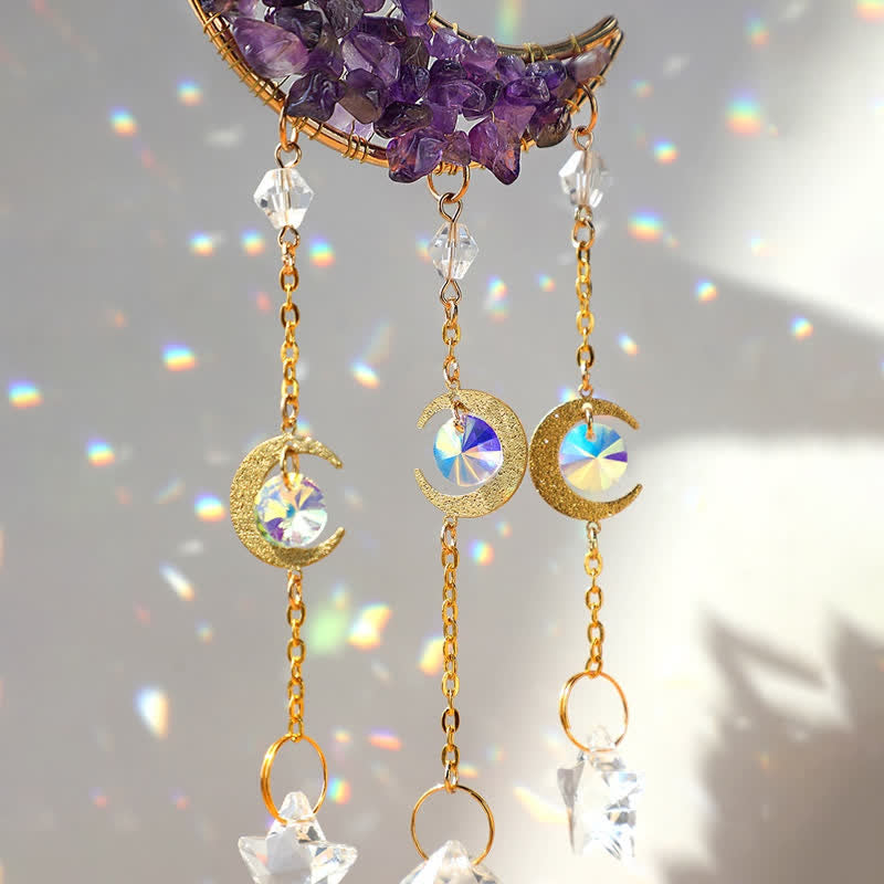 Olivenorma Moon Crystal Clessidra Campanello acchiappasole