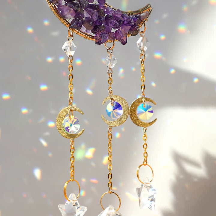 Olivenorma Moon Crystal Clessidra Campanello acchiappasole