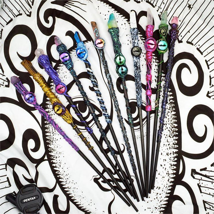Olivenorma Evil Eye Witch Magic Stick Bacchette di cristallo
