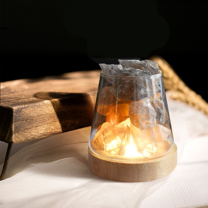 Four Seasons - Diffusore di oli essenziali Lampada di aromaterapia in cristallo - Quarzo fumé - Menta - image 15