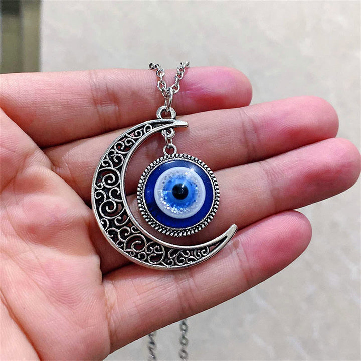 Olivenorma "Moon Love" - Collana con stella e occhio maligno blu