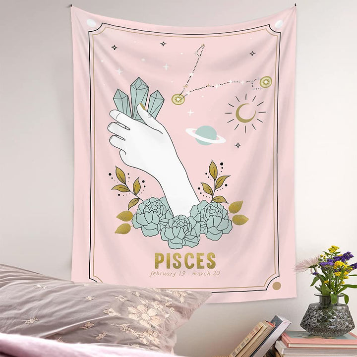 Olivenorma Mano Magica Tarocchi Zodiaco Arazzo 