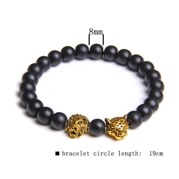 Braccialetto Olivenorma Tiger Eye Lion Panther Beads