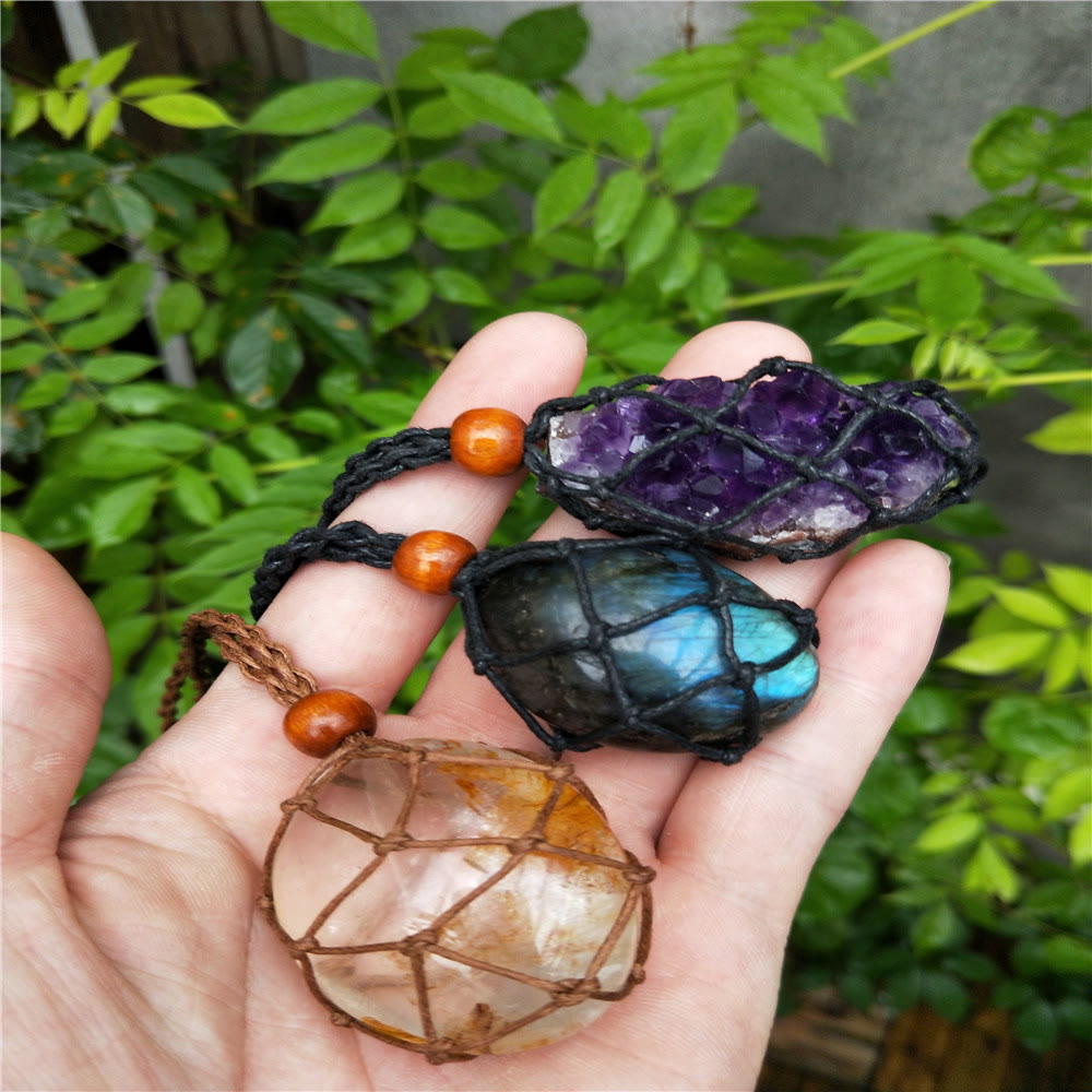 Olivenorma Borsa a rete regolabile extra large intrecciata a mano da 5,5 cm